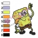 Funny SpongeBob SquarePants Embroidery Design